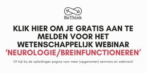 Call to action voor het komende live webinar 'neurologie/breinfunctioneren'